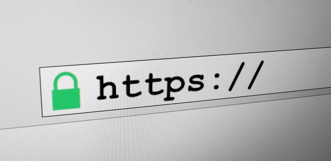 HTTPS and padlock in website address bar